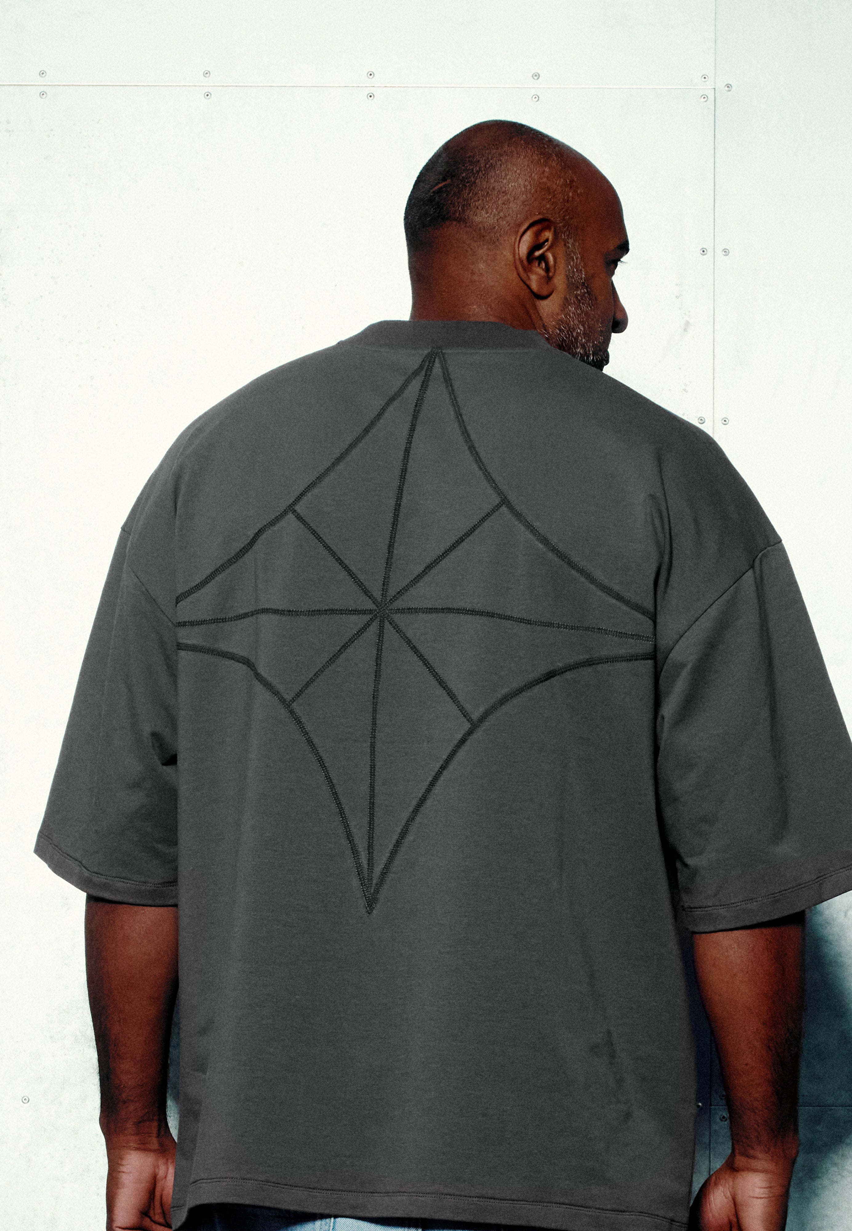 Signature Oversized T - Grey