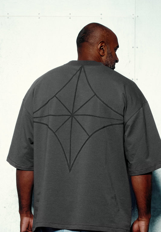 Signature Oversized T - Grey